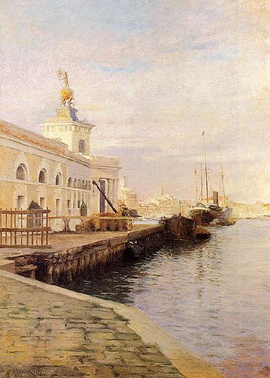 Julius L.Stewart View Of Venice China oil painting art